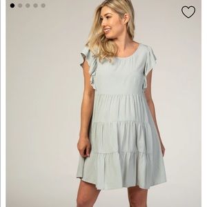 Pink Blush Maternity -Tiered Ruffle Dress